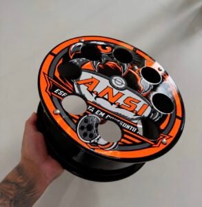 Carretilha 12 polegadas Ansi laranja